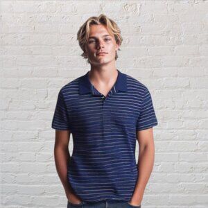 ST. JOHN'S BAY -- Polo Shirt, Large Man, Short Sleeved, Pullover, Blue